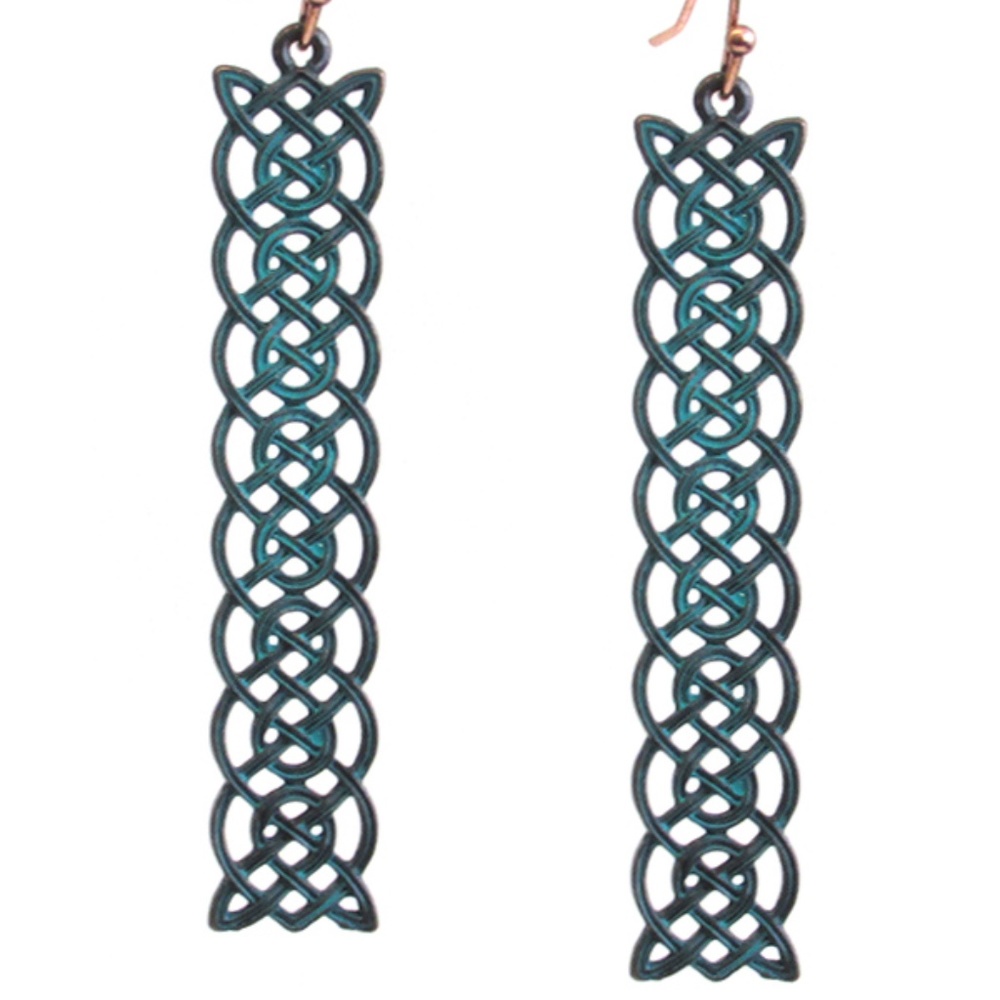 Batik Earrings Dangle